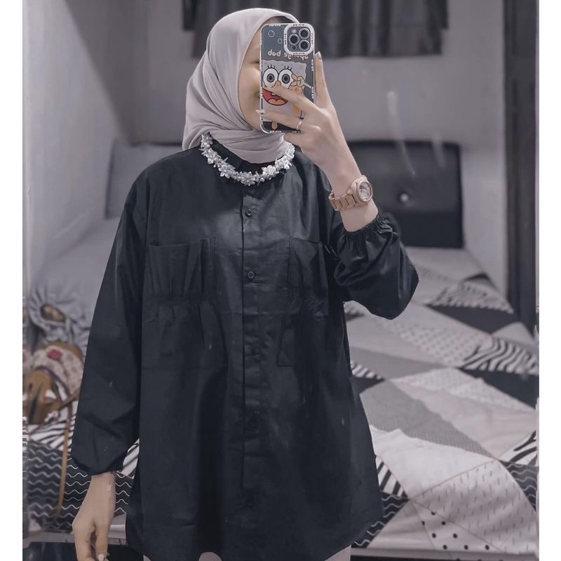 Cantika Blouse / Cantika Top / Kemeja Katun / Pocket