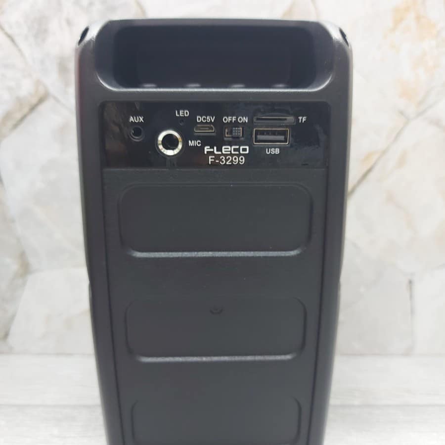 Speaker Bluetooth Portable Fleco F-3299 Lampu Disko Led Free Mic