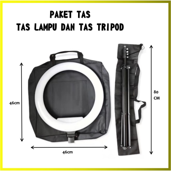 FMS Tas Ringlight / Tas Ring light 45cm / Tas Ring light 45cm dan Tripod / Tas tripod / Tas tripot /