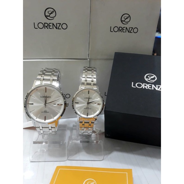 jam tangan couple lorenzo 5100 original