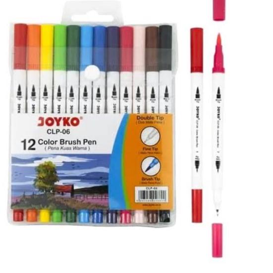 

Limited - Brush pen joyko clp 06 12 warna ~