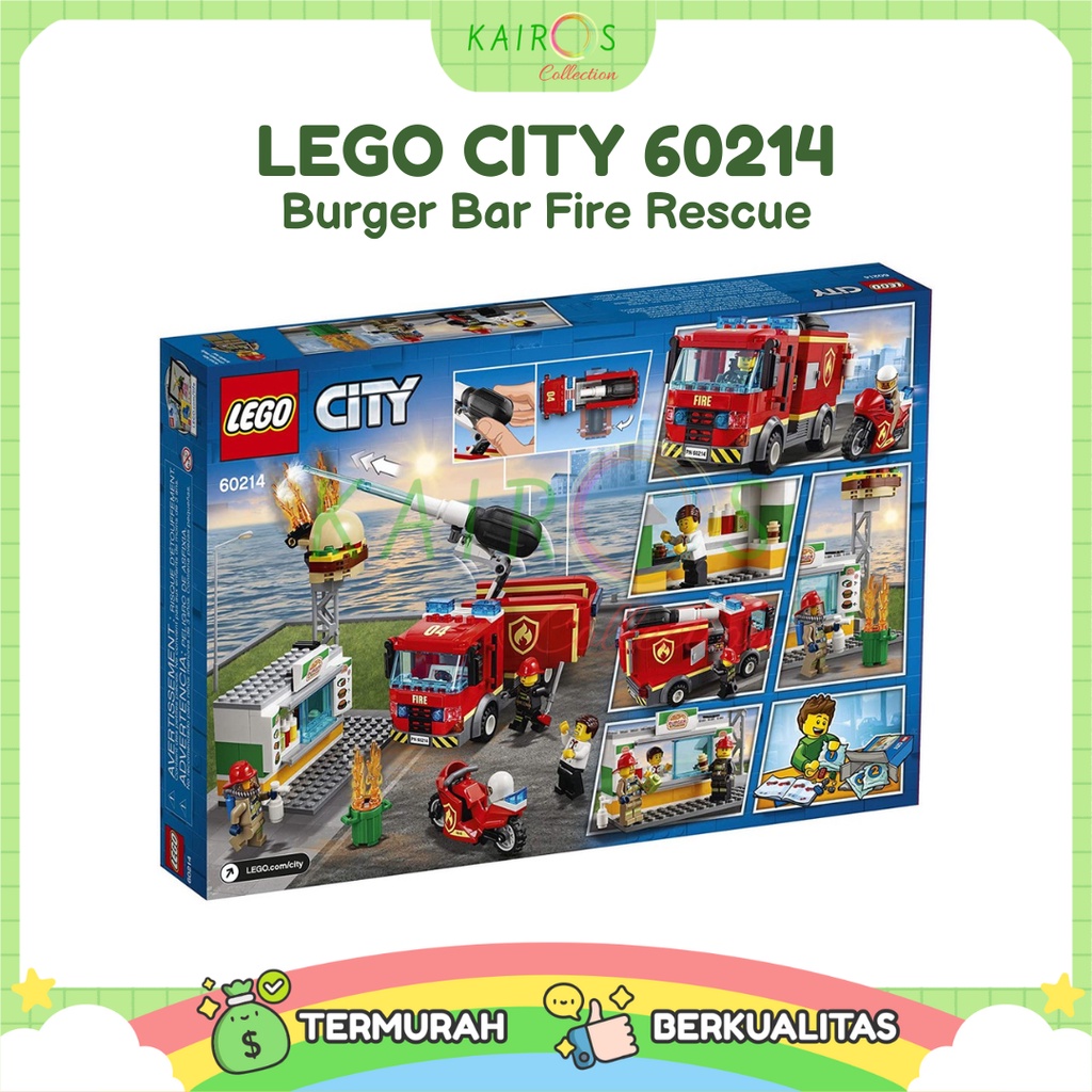 Lego City Burger Bar Fire Rescue 60214