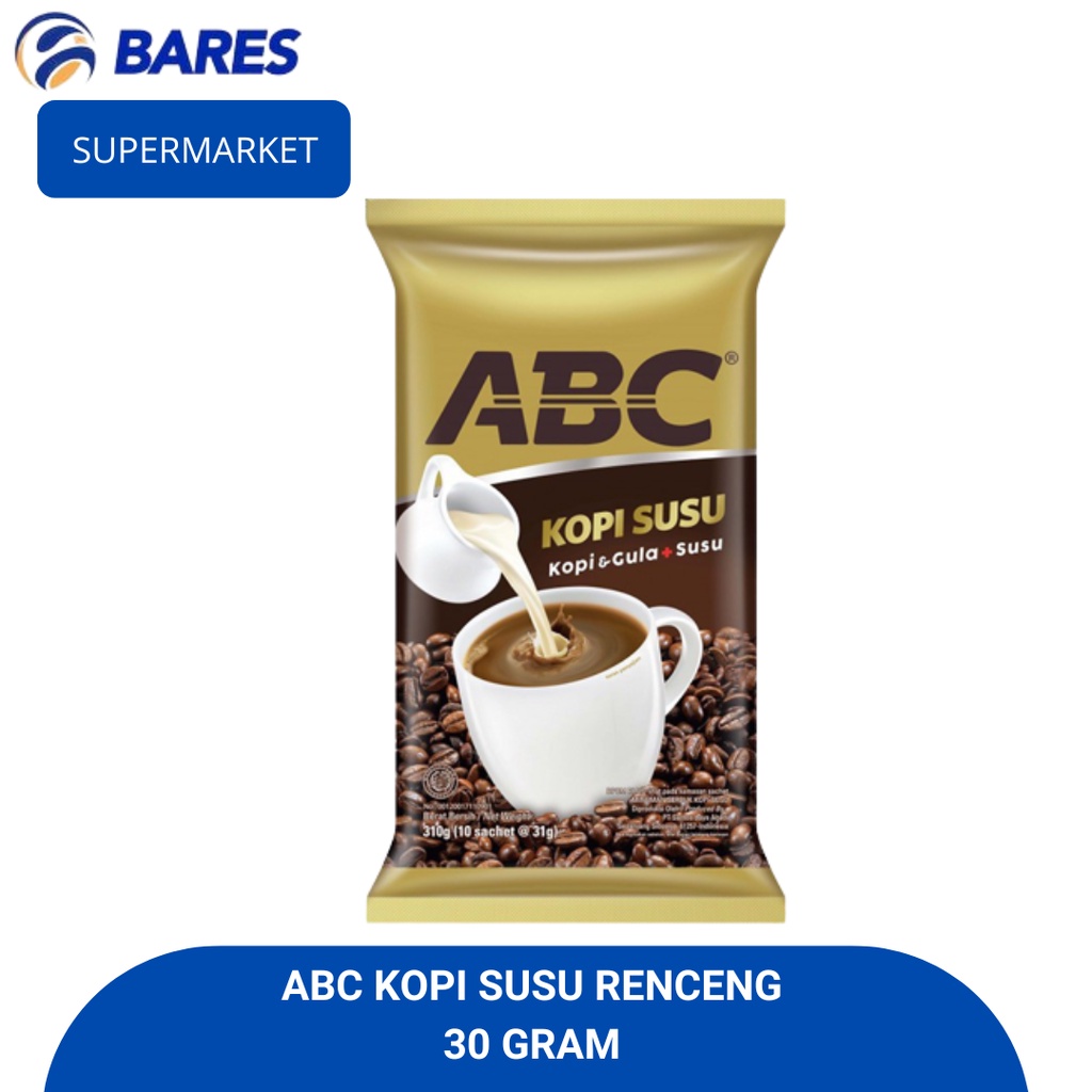 

ABC Kopi Susu Renceng 30 Gram|10 pcs|20 pcs