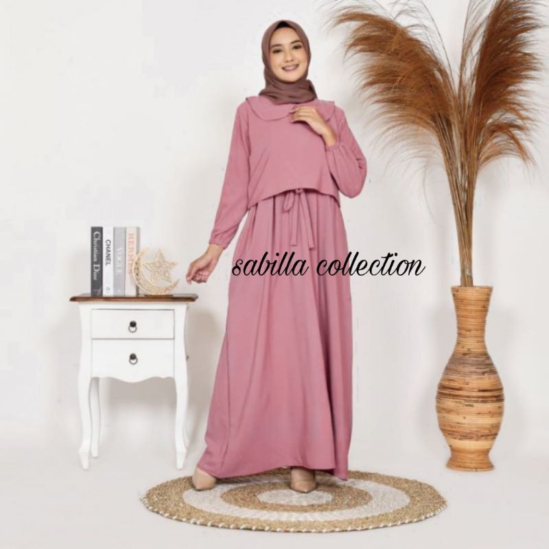 dress remaja terbaru/zayyra maxi dress/ dress remaja kekinian terbaru terlaris termurah crincle airflow/gamis kondangan/fashion wanita kekinian