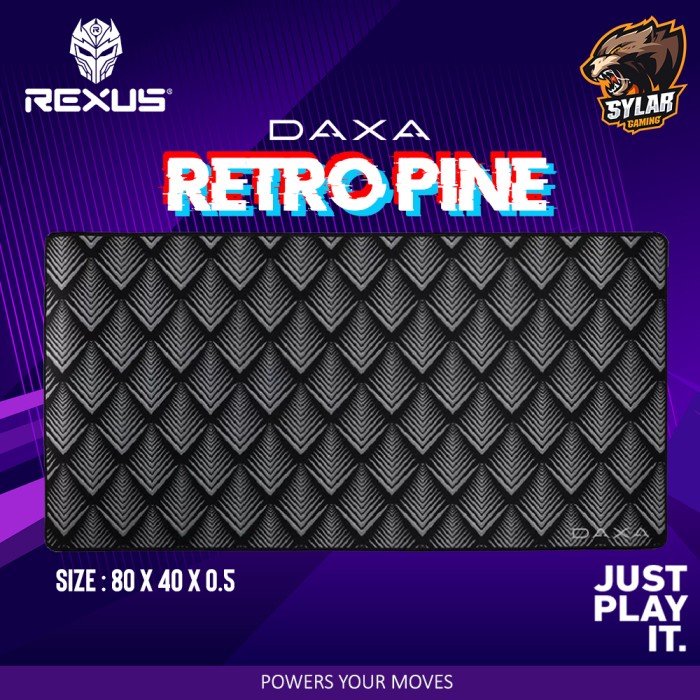 Cuci Gudang Rexus Daxa Retro Pine Silver Xl Cloth Gaming Mousepad Hot Sale