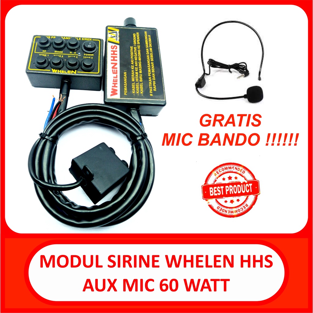 whelen hhs aux mic 60 watt