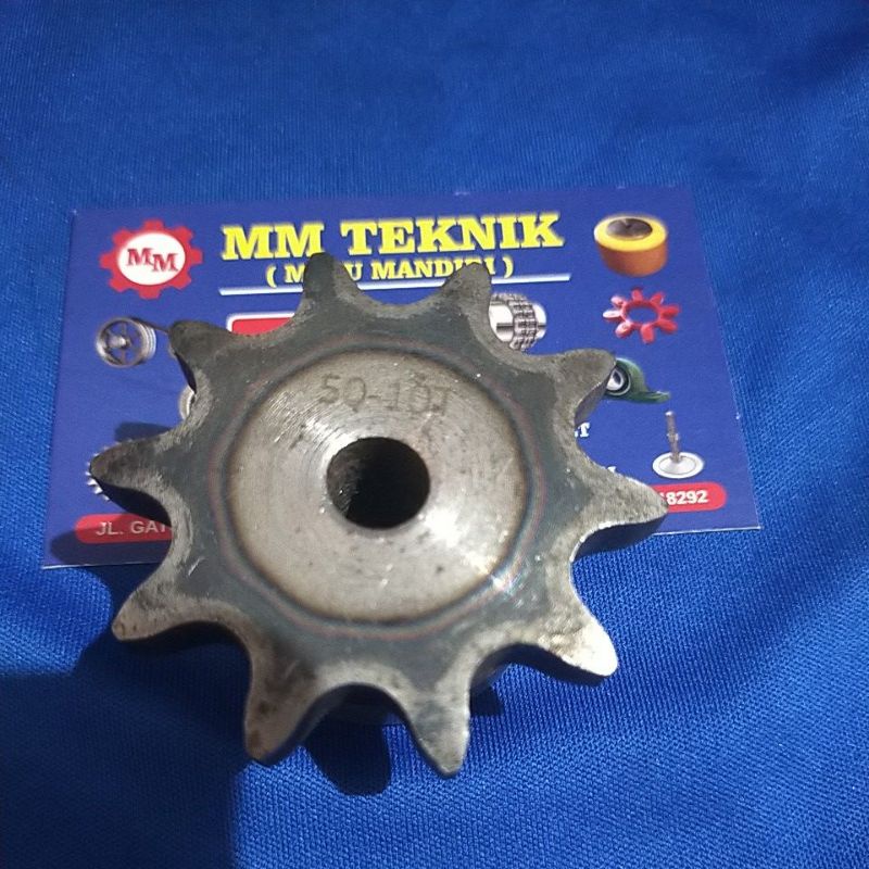 Sprocket RS 50 x 10 T Gear Rantai Single Gir gigi Z 10T RS50 -1 50Z10 50X10T 50-1 tipe B Sproket spr 50-10T 50x1x10T 50-1-10T