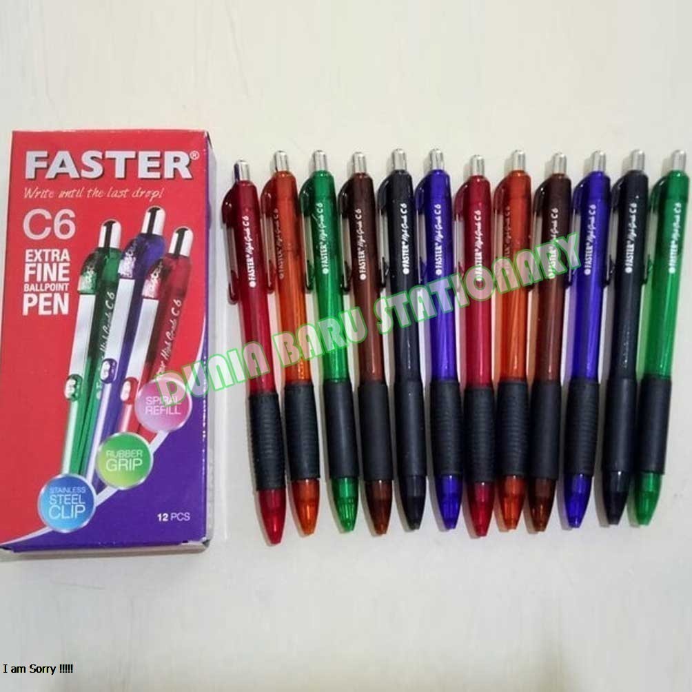 

Pulpen Faster C6 / C-6 Extra Fine 0.7mm