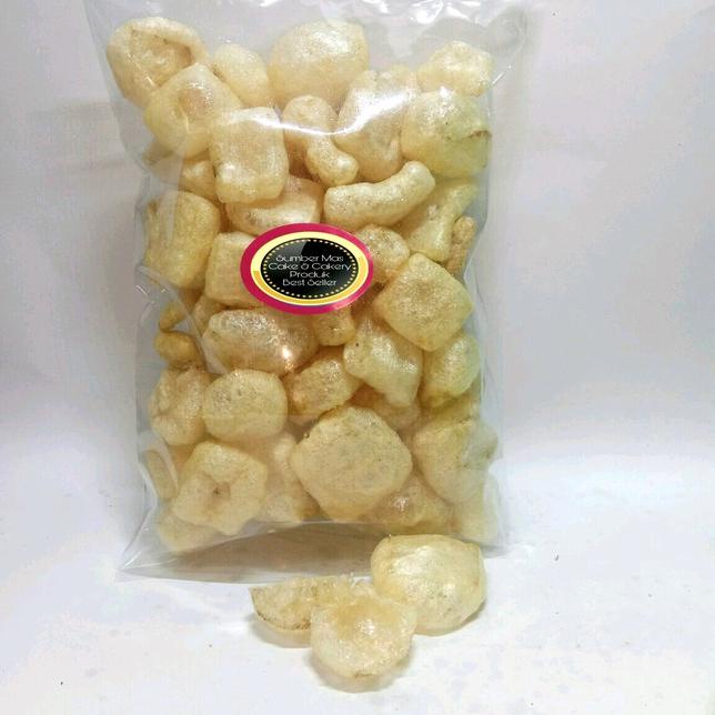 

kodeG1s6R--KERUPUK KULIT 100 GR / KERUPUK JANGEK / RAMBAK ASLI KULIT SAPI / HALAL