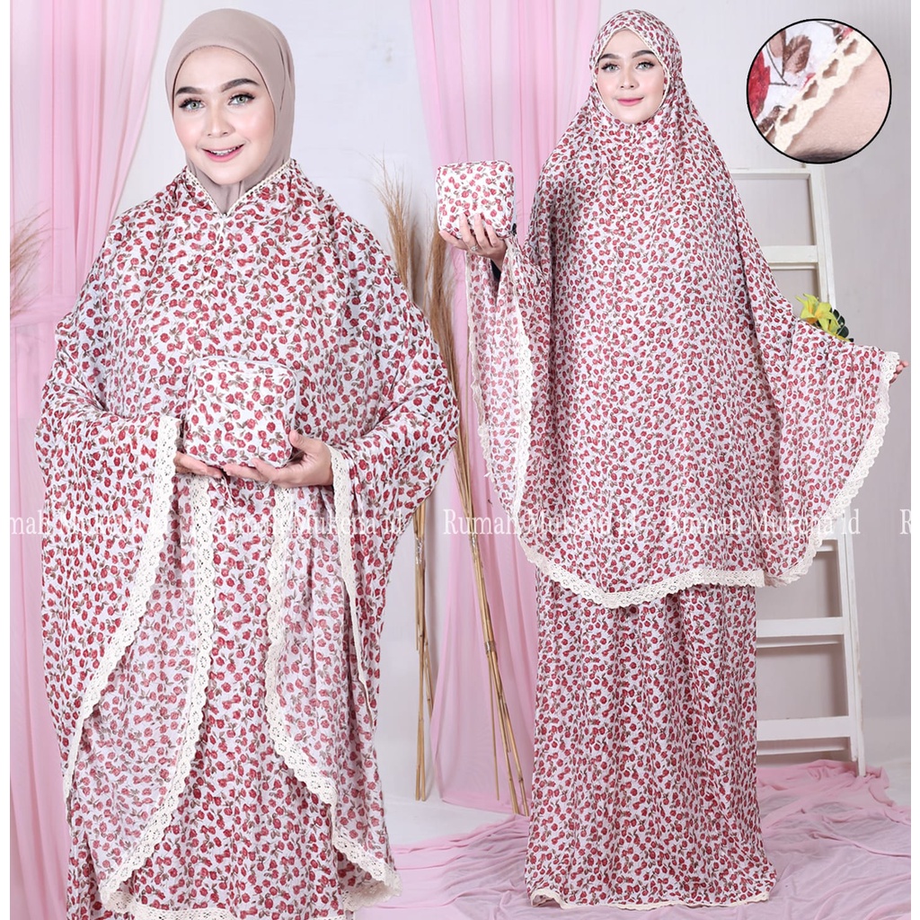 SYUHADA MUKENA TRAVEL MINI 2in1 SAFIR Series Motif Terbaru