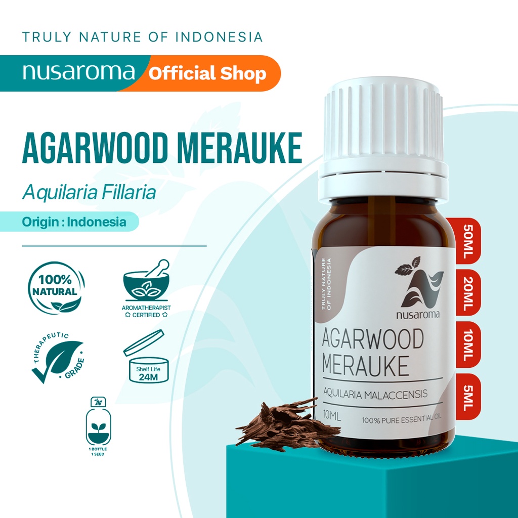 Nusaroma Agarwood Gaharu Merauke Essential Pure Oil