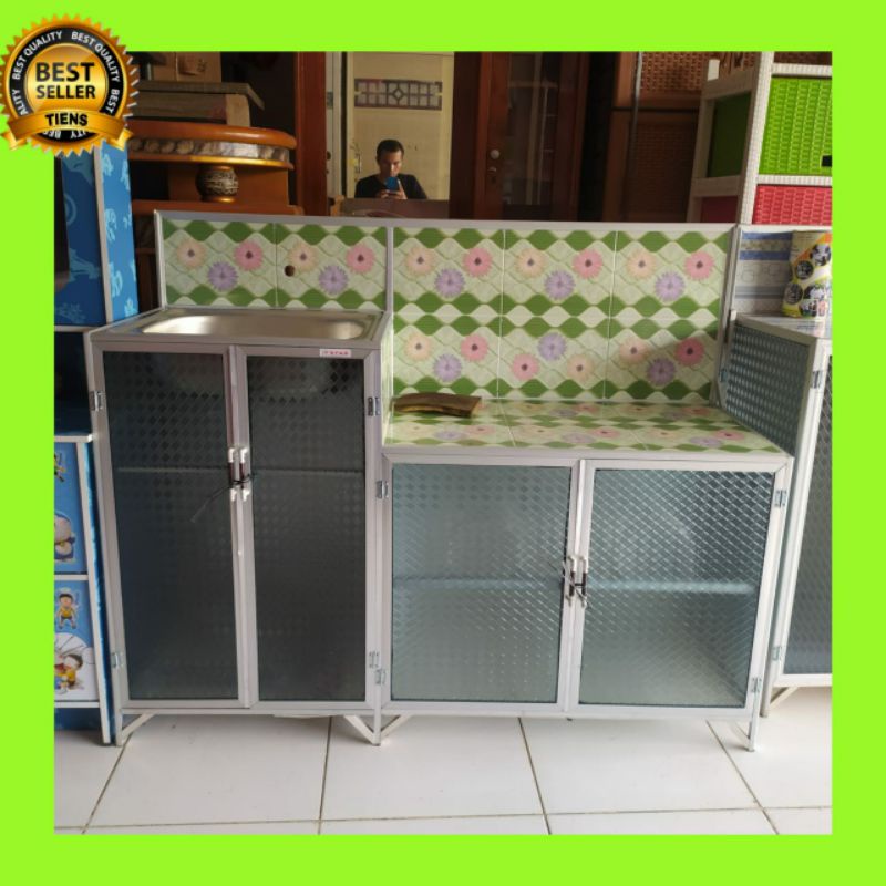 rak piring wastafel pencuci piring / rak kompor gas dan wastafel