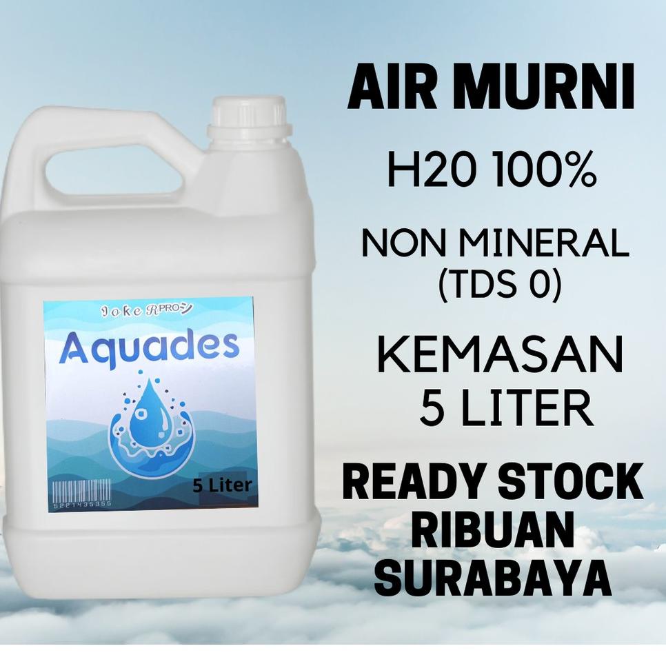 

Produk Premium.. AQUADES AIR MURNI 5 LITER PH 6 TIL