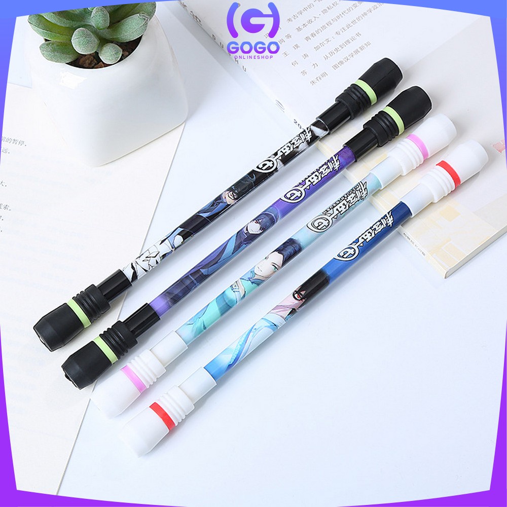 GOGO-A38 Spinning Pen Pulpen Putar Karakter Anti Stress / Pena Pulpen Putar Mainan Anak Pen Spinner Balance