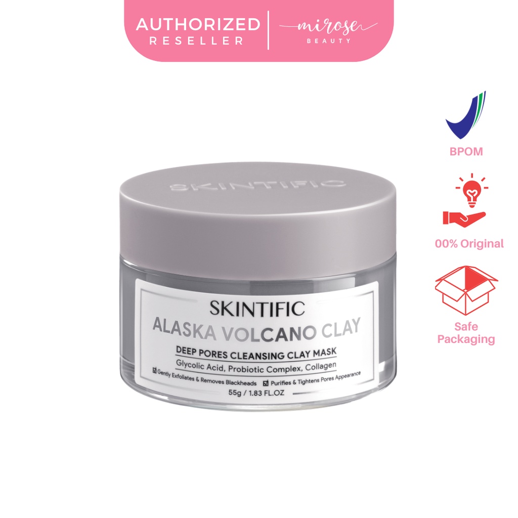 SKINTIFIC Alaska Volcano Clay Mask Deep Pores Cleansing Mud Mask 55g