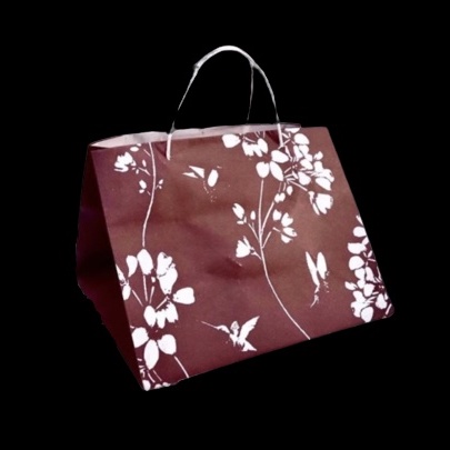 

5 Pcs Paperbag Kotak Box Cake Motif Bunga Coklat Goodie Bag Tas Jinjing Ukuran 25x25x20 cm Packaging Hampers