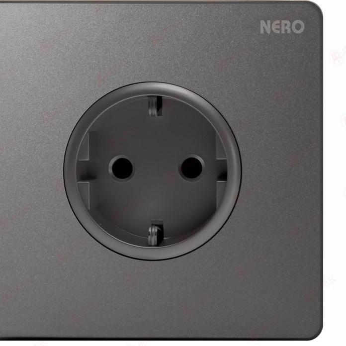 PROMO NERO Stop Kontak CASA X216VGGR | X216VG-GR Grey ....