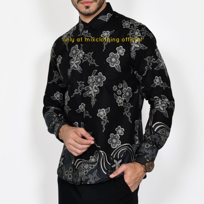 MEN SALE BATIK PRIA SLIM FIT LENGAN PANJANG BATIK PRIA SLIMFIT LBL 339