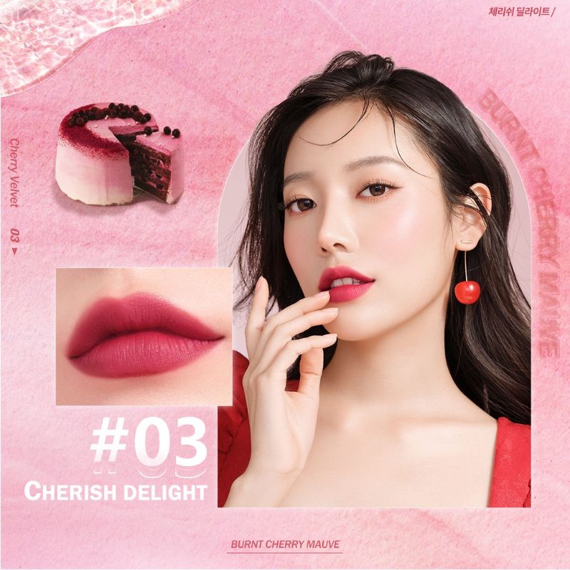 BNB Barenbliss Cherry Makes Cheerful Lip Velvet Korea Lipcream