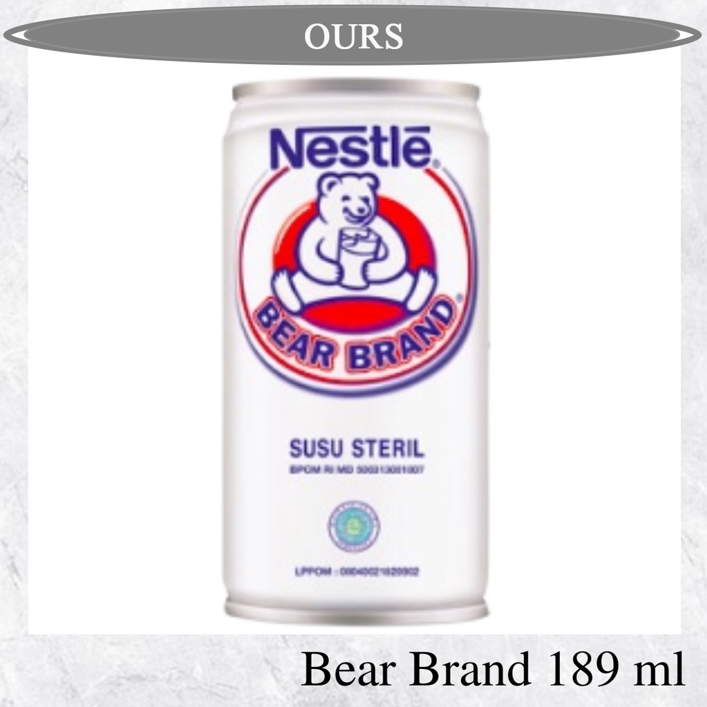 

Bear Brand 189 ml susu steril susu beruang