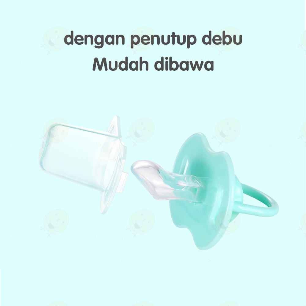 Lacoo Dot empeng bayi silicon Kompeng bayi Dot bayi datar Baby pacifier