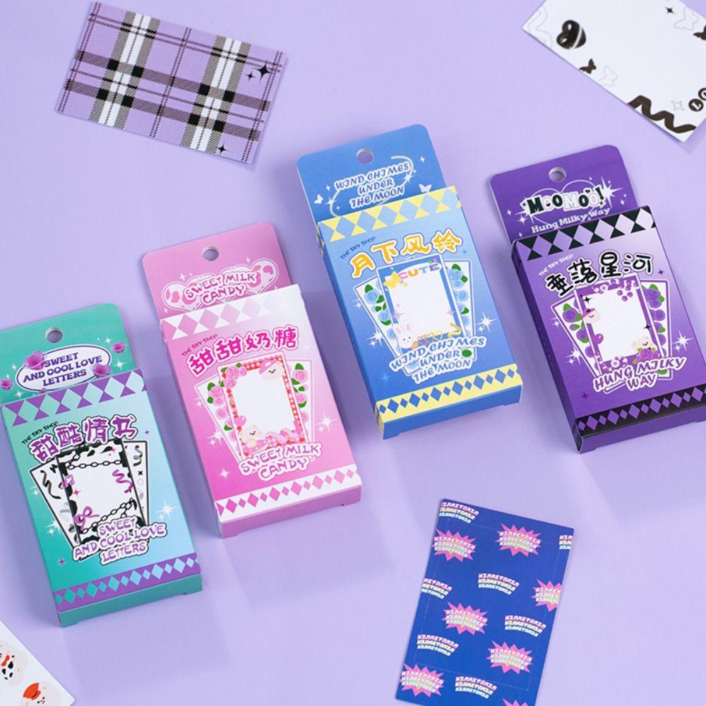 [Elegan] Bingkai Foto Alat Tulis Sekolah Hias Kawaii Perekat Stiker DIY Scrapbooking Jurnal Aksesoris Stationery Album Scrapbook Sticker