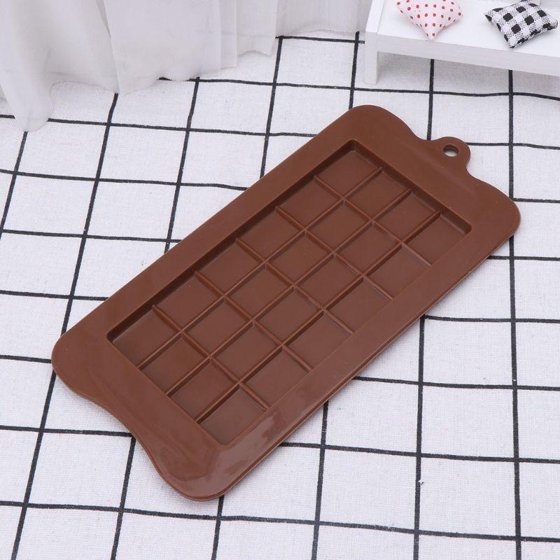 [Elegan] Alat Baking Silikon Persegi Cetakan Coklat Pastry Candy Maker Sugar Bar Blok Ice Tray