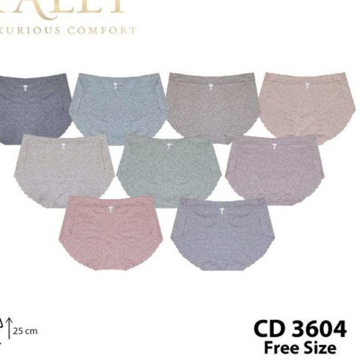 Terbaru Tally 3604 CD Celana Dalam Wanita Seamless Katun Bamboo Fit XL XXL