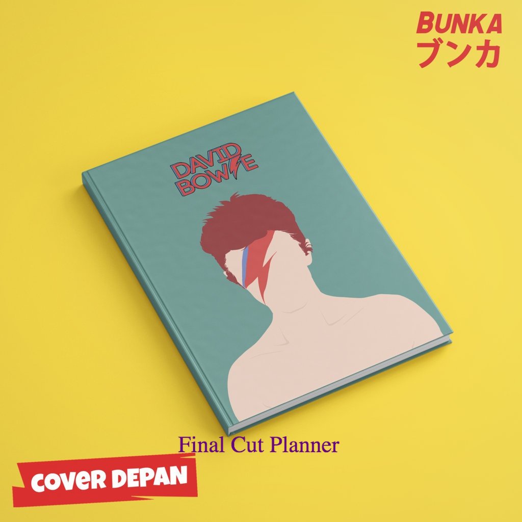

buku tulis polos/bergaris 80's Band David Bowie 3 Hardcover A5 Buku Tulis Catatan Notes Agenda Planner Jurnal