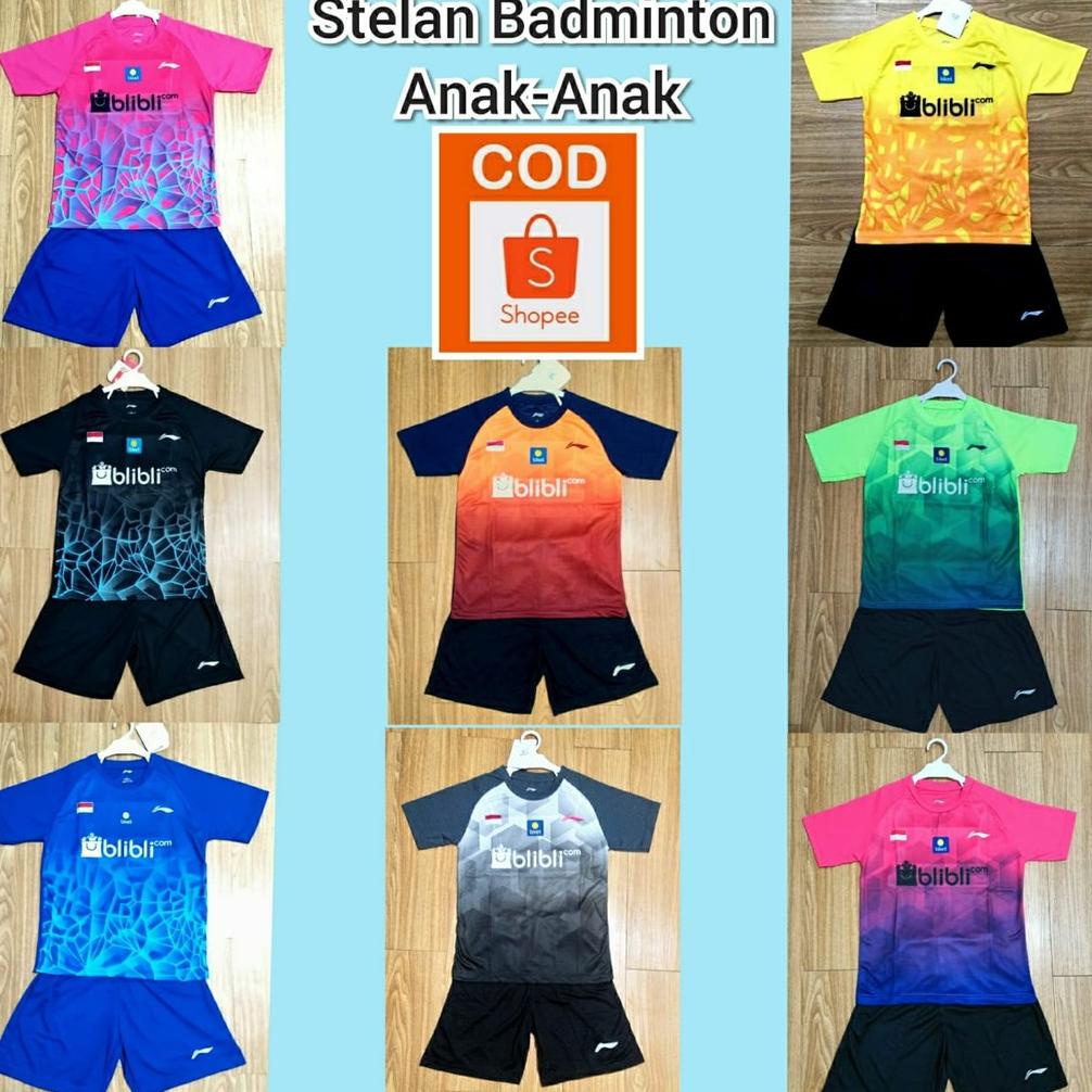 STELAN BADMINTON ANAK LAKI / BAJU BADMINTON ANAK LAKI TERLARISS...,,,,,