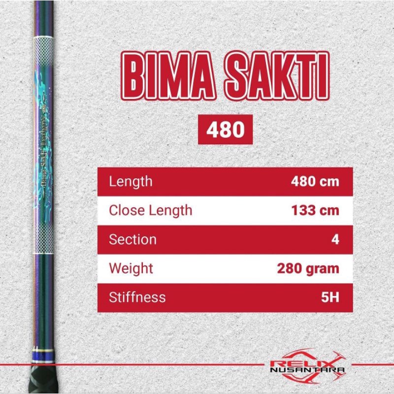 JORAN TEGEK BIMA SAKTI 480 CM RELIX NUSANTARA