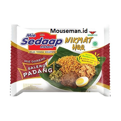 

Mie Sedaap Instant Mi Goreng Nikmat HQQ Rasa Salero Padang 86gr