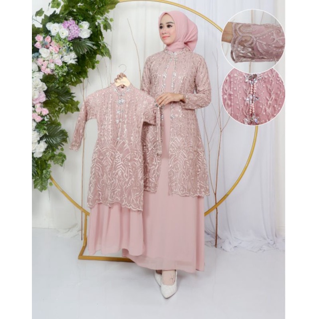 GAMIS EVIOLA // BAHAN TILLE BORDIR MIX CERUTY BABYDOLL HIASAN PAYET // By Aleeta