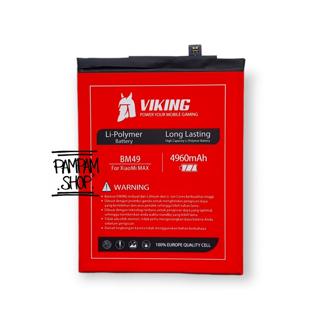 Baterai VIKING Double Power Original XiaoMi Mi Max 1 BM49 Batre Batrai Battery Handphone Ori BM 49