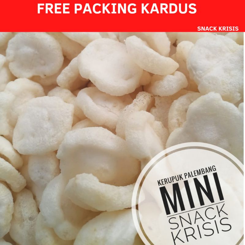 

1 kilogram kerupuk palembang mini dan besar