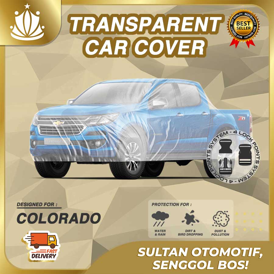 Body Cover Mobil Plastik TEBAL Chevrolet Colorado WATERPROOF