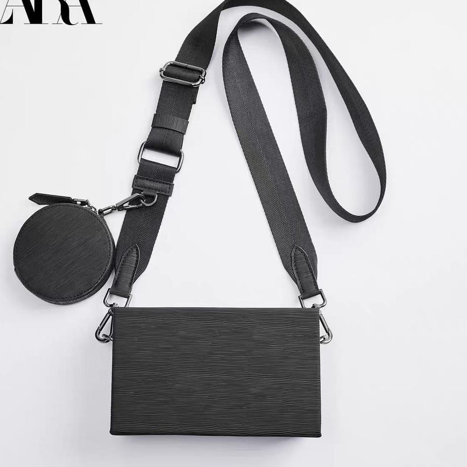 Harga Bersahabat [WBAG_IMPORT] NEW ARRIVAL TAS SLING BAG ZARA ZR/TAS SELEMPANG MAN RIGID MINI DUO CR
