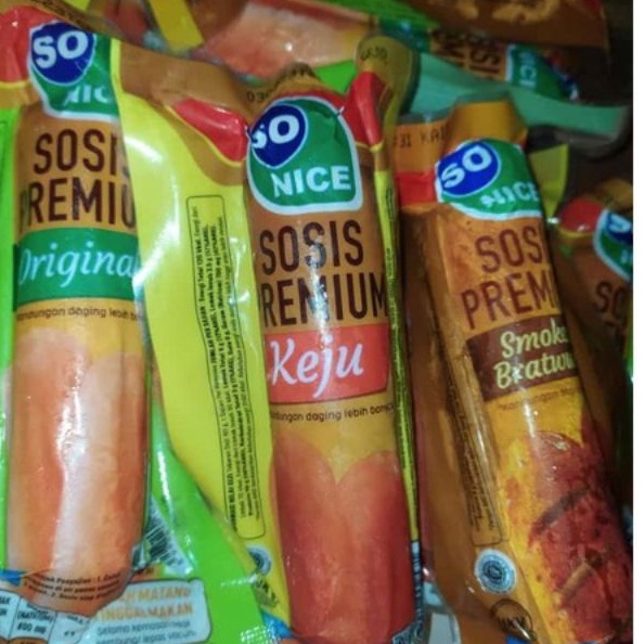 

sosis so nice premium siap makan 60 gr