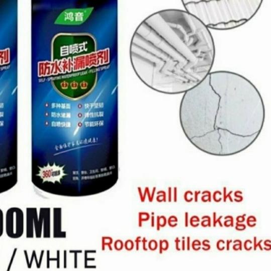 SPRAY ANTI BOCOR- ALAT SEMPROT ANTI BOCOR 450ML- SEMPROTAN ANTI BOCOR - Putih