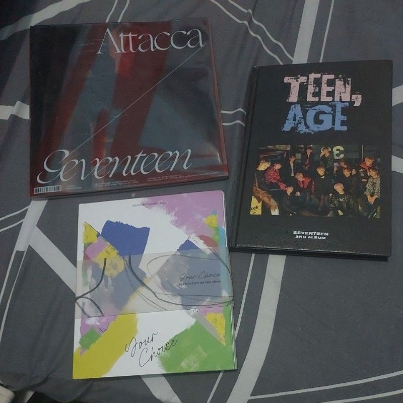 album only seventeen (unsealed) attacca , carver , your choice, teen age dino deokyeom