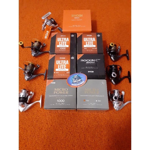 REEL RYOBI, RYOBI ROCKIN Cpro 800, RYOBI SMAP MINI 1000, RYOBI ULTRA LITE 500, 800, 1000, RYOBI MICR