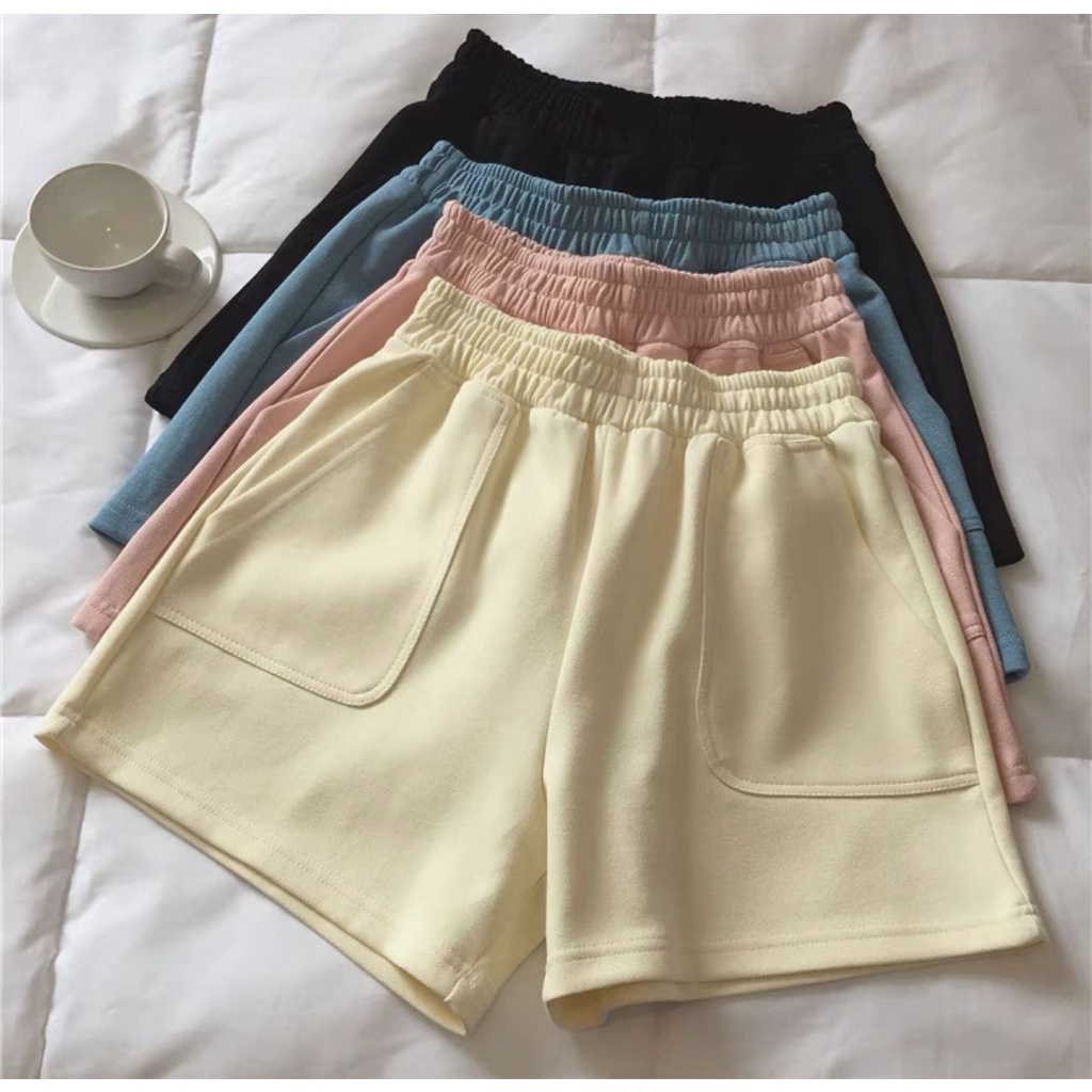 BEFAST - ZEC OOTD Celana Pendek LIYA / FLEECE Jenia Hotpant Comfy Pants Celana Pendek / Hotpants Wanita Santai / Celana Pendek Polos / Hotpants Olahraga / Pakaian Kekinian Wanita Remaja / Celana Pendek Trendy / OOTD Ala Wanita Korean Style / Terlaris