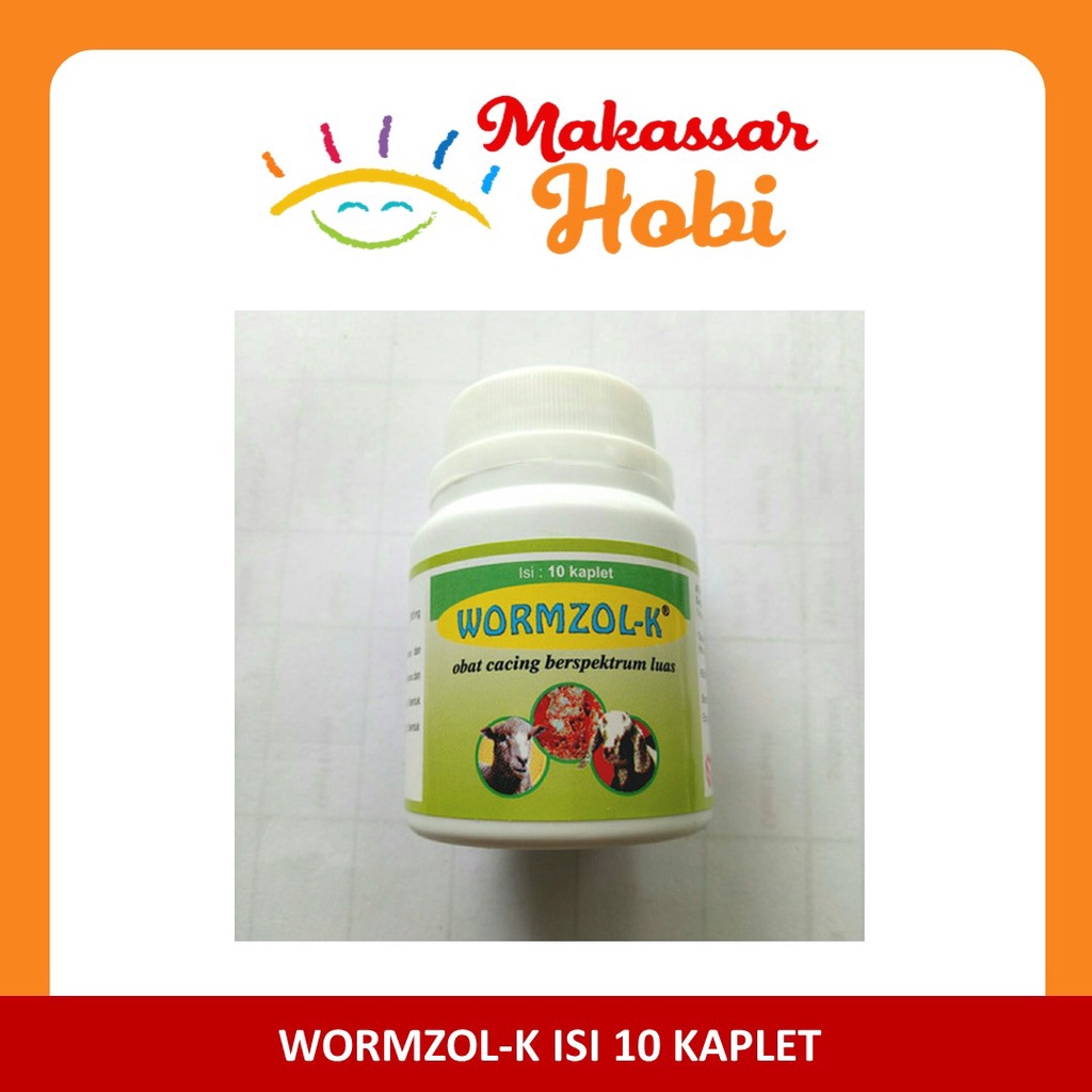 Medion Wormzol K 10 Kaplet Obat Cacing Hewan Ternak Sapi Kambing Domba