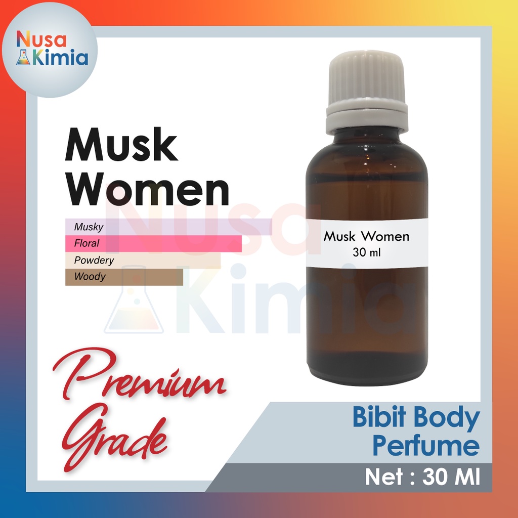 Bibit Minyak Wangi Refill Musk Women Premium Grade