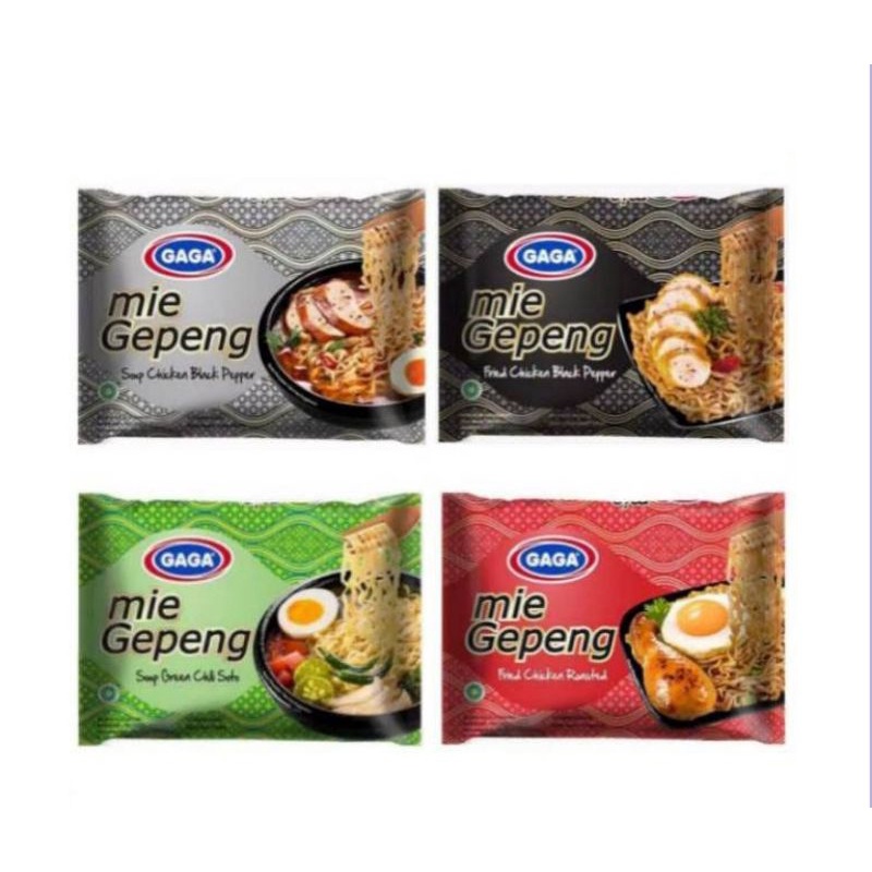 

Mie goreng Gaga gepeng all variant