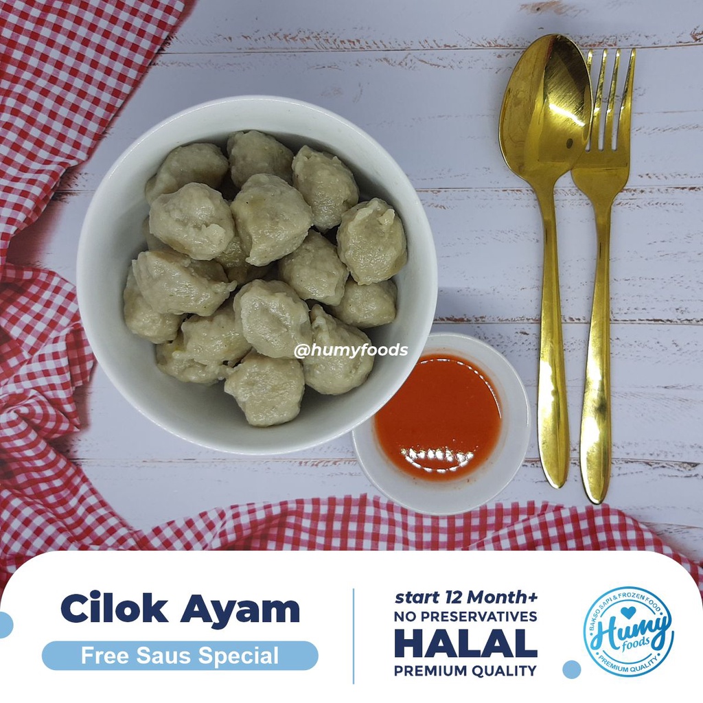 BAKSO CILOK AYAM GLUTEN FREE HOMEMADE 20 PCS (halal, tanpa pengawet)