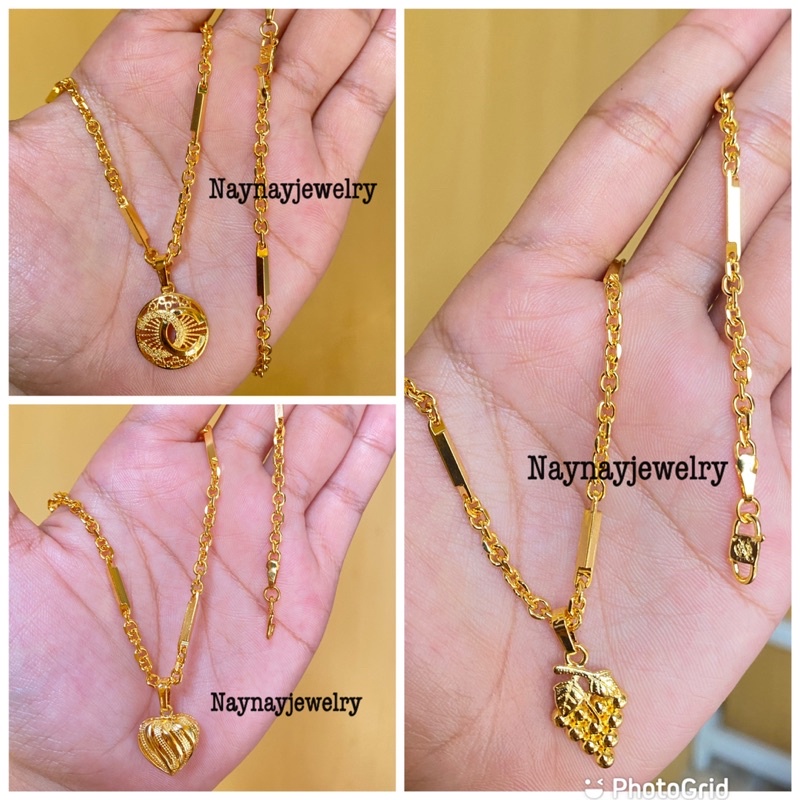 Kalung nuri balok  warna 24k yxy 45cm