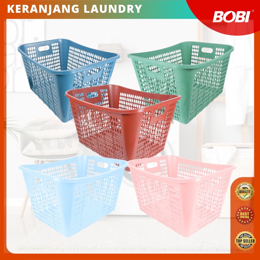 Keranjang atau Container Industri Besar Kode 931 // Keranjang Multifungsi Ukuran +- 43x31x56cm Merk BOBI - Warna Random