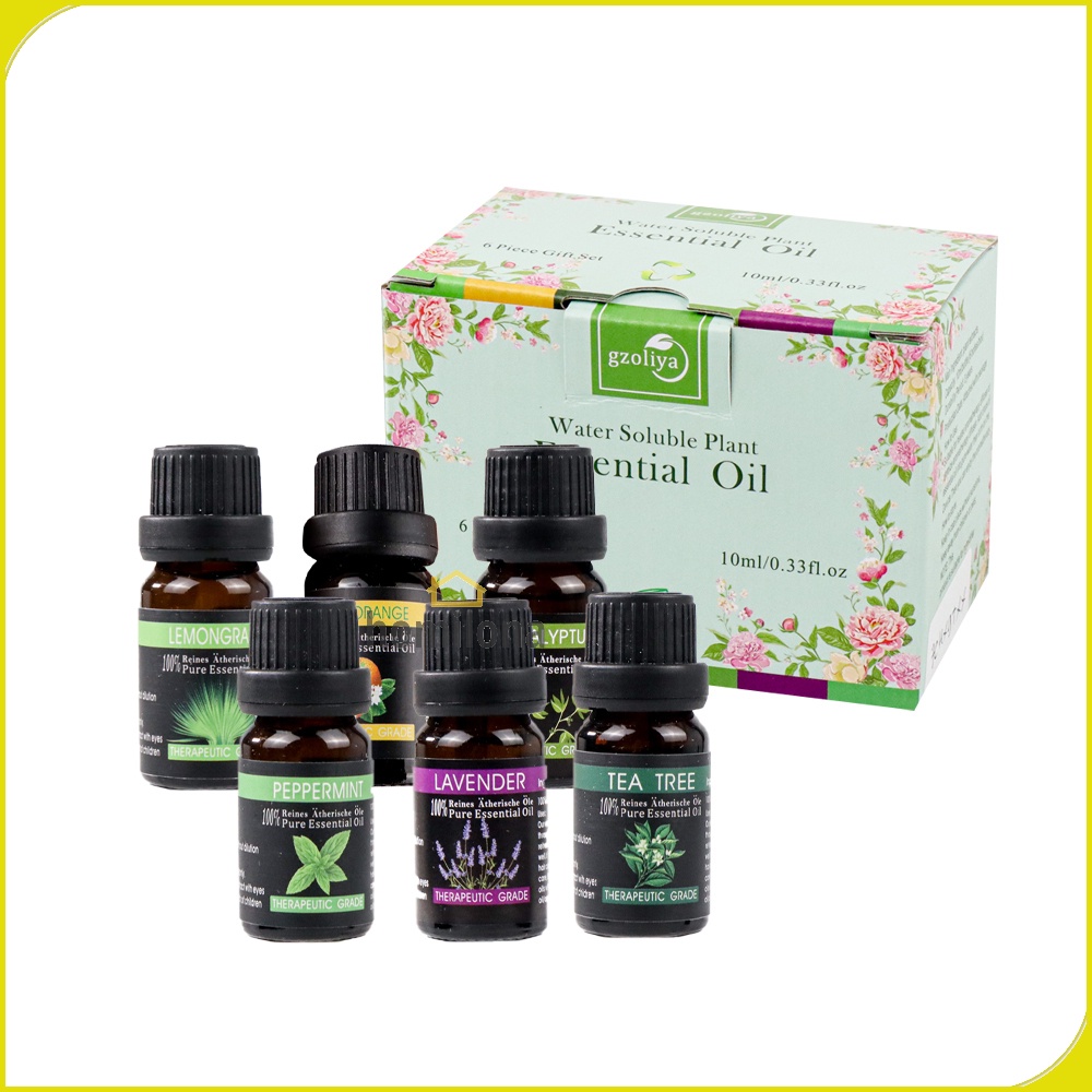 Pure Essential Fragrance Oils Minyak Aromatherapy Diffusers 10ml 6 PCS Gzoliya YLS20