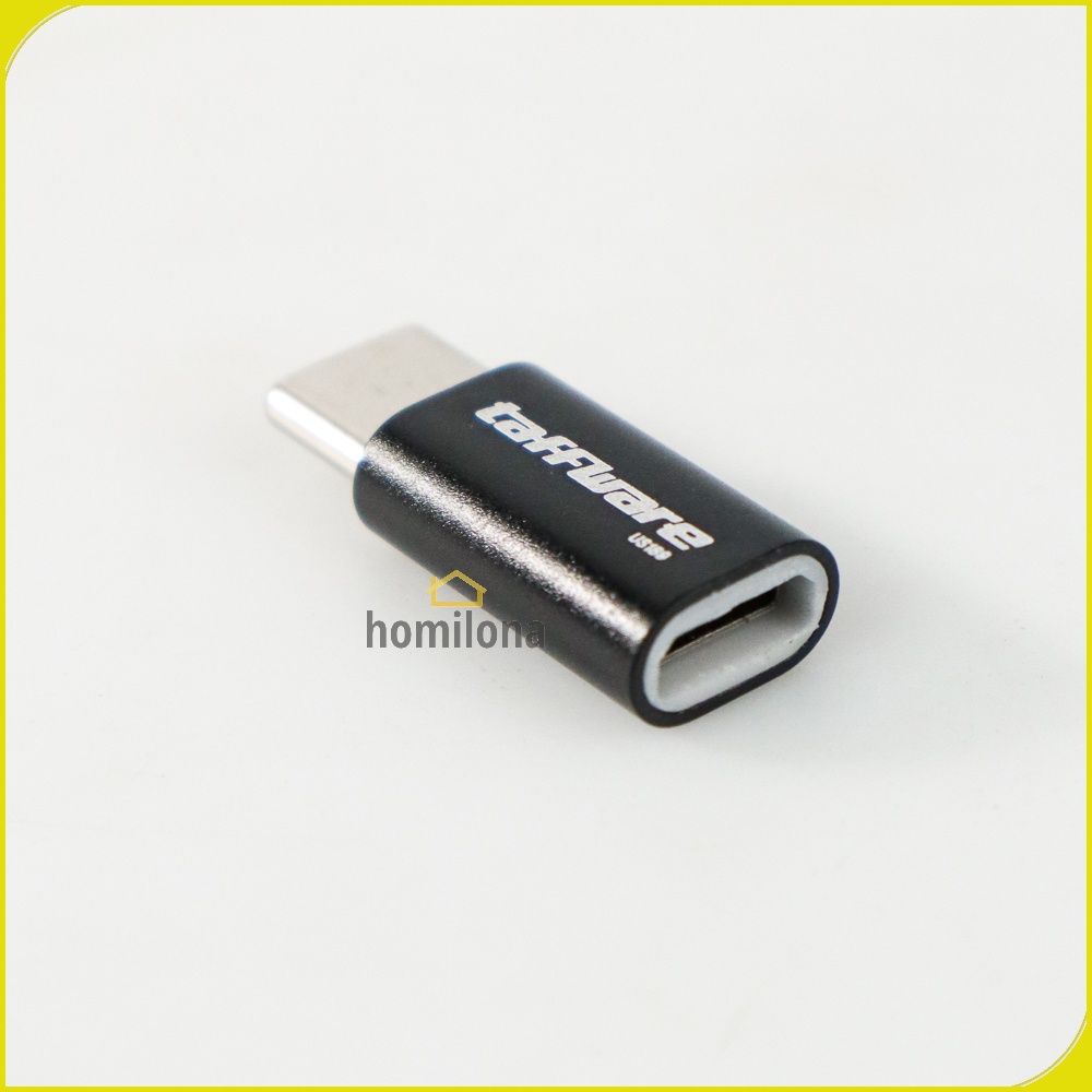 Adaptor Konverter Micro USB ke USB 3.1 Type C Taffware US189 Black